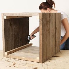 Bricoler une jardinière en bois